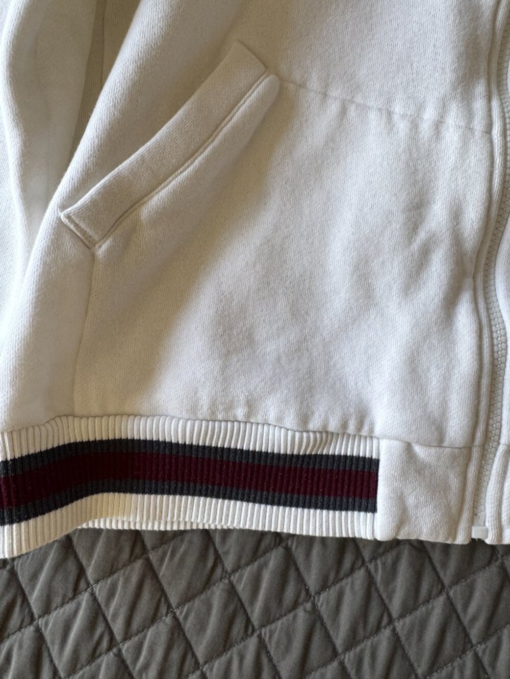 Marc by Marc Jacobs Men's White Zipper Sweater- Size Large - Picture 5 of 5